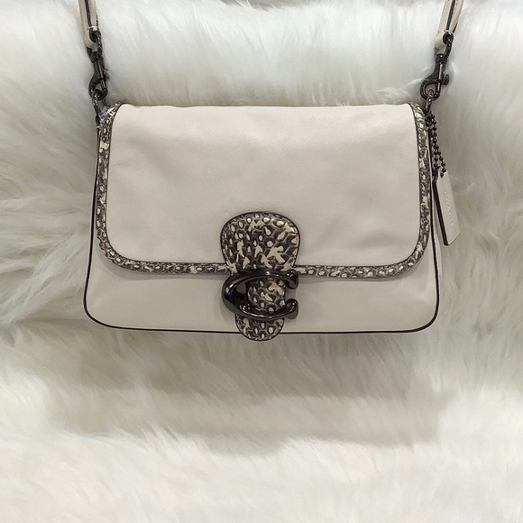 COACH SOFT TABBY CROSSBODY SNAKESKIN DETAIL - Picture 1 of 16